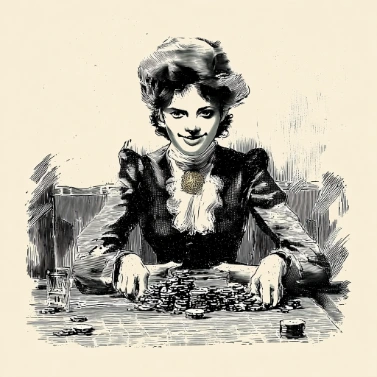 a woman gambler goes all in